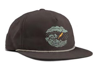 Howler Brothers Limited Edition Turbulent Waters Snapback Hat in Charcoal Oxford